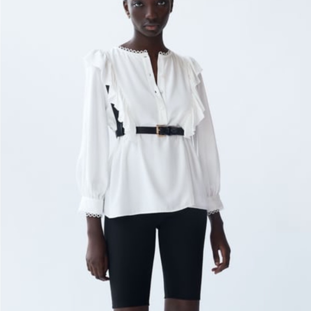 Zara white blouse/shirt size XS